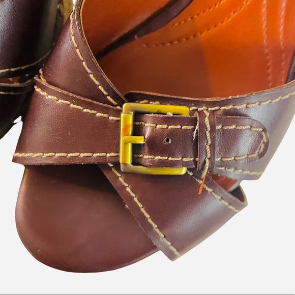 Brown Leather Sandals Women’s size 9.5-10. Vintage Naturalizer Sandals. - Picture 4 of 9